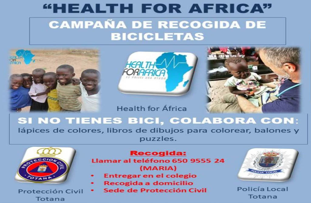 La Policía Local realiza una campaña en los colegios para la recogida de bicicletas usadas y material escolar para niños africanos